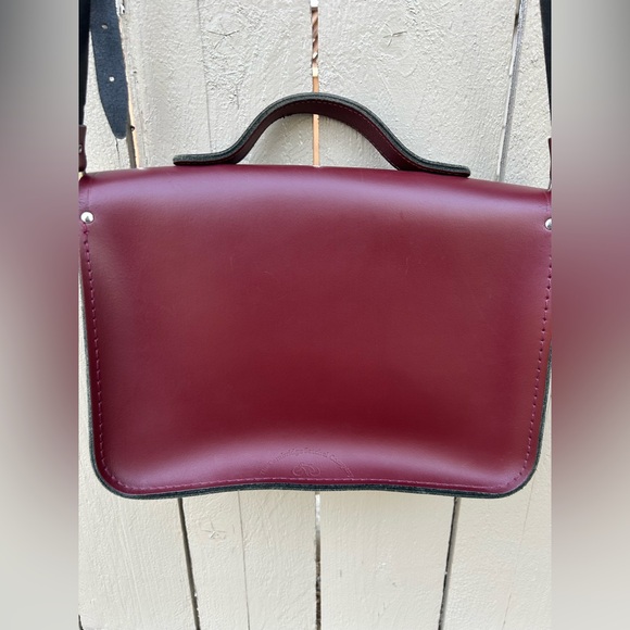 The Cambridge Satchel Company Crossbody Bag Oxblood Made in England - Picture 10 of 16